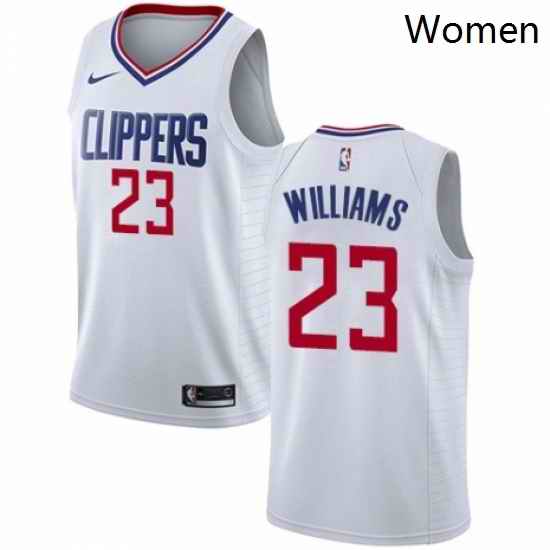 Womens Nike Los Angeles Clippers 23 Louis Williams Authentic White NBA Jersey Association Edition